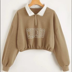 Shein Brown Crop Top